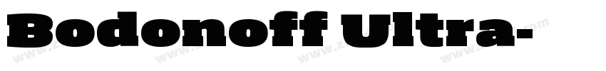 Bodonoff Ultra字体转换
